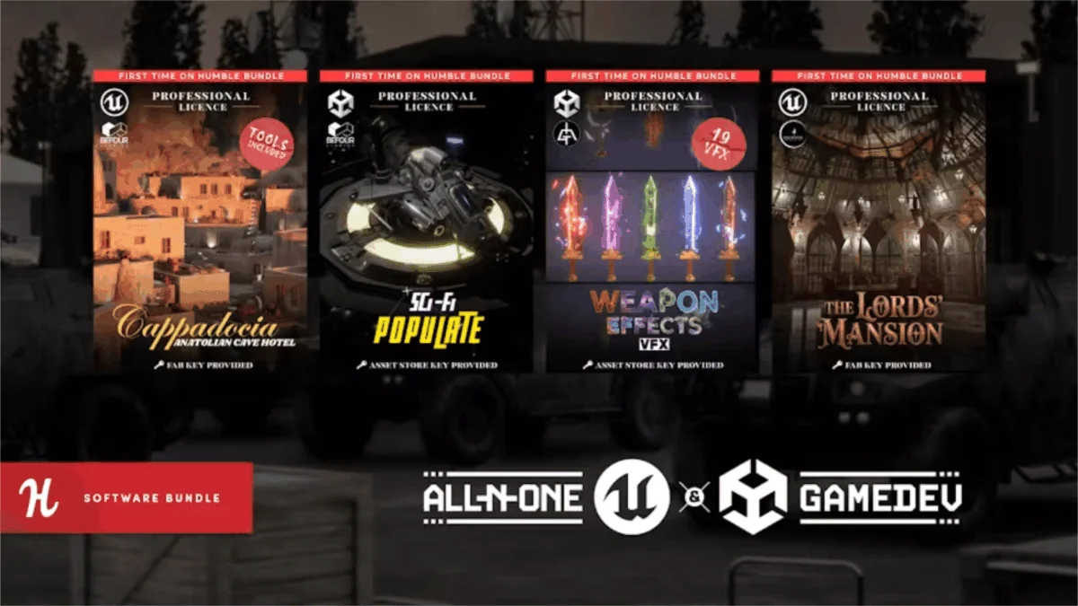 Humble Bundle Unveils Massive "All-In-One Unreal and Unity GameDev" Pack for Aspiring and Professional Developers