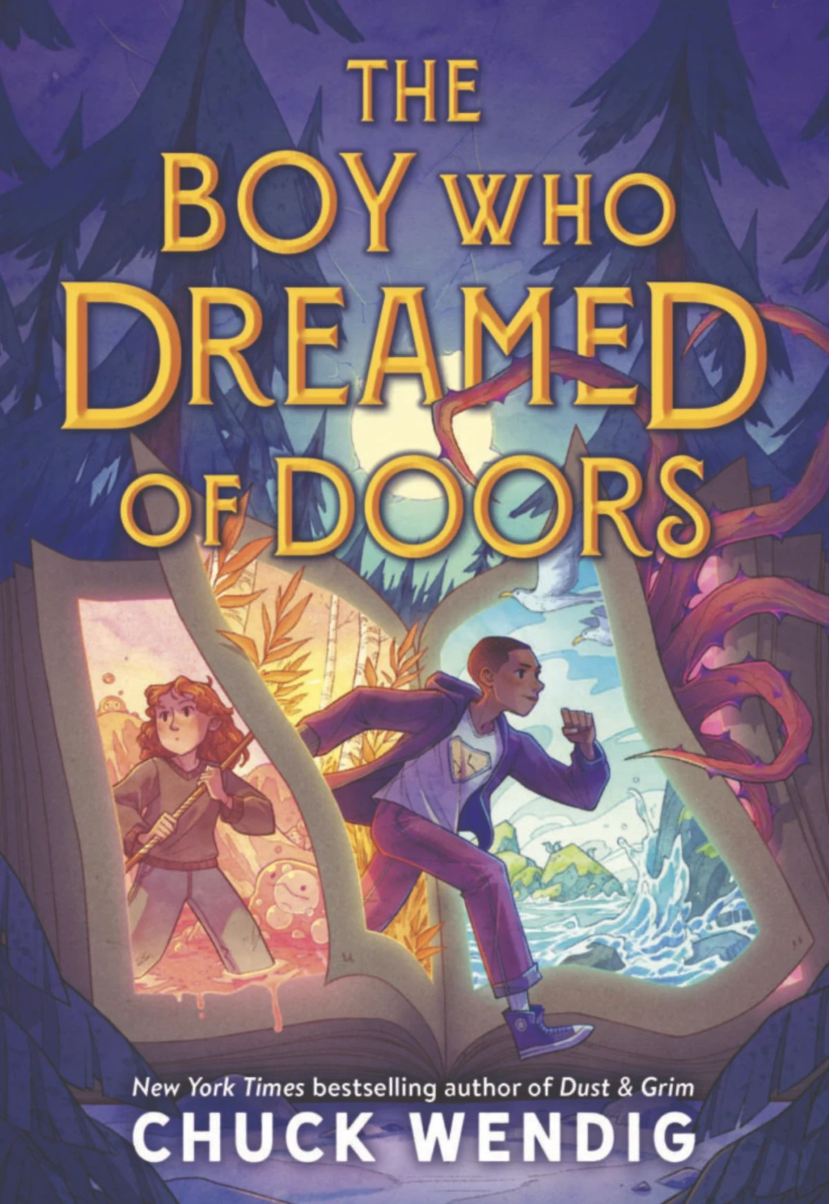Literary World Abuzz: Chuck Wendig Unveils Dazzling Cover for Middle Grade Portal Fantasy, "The Boy Who Dreamed of Doors"