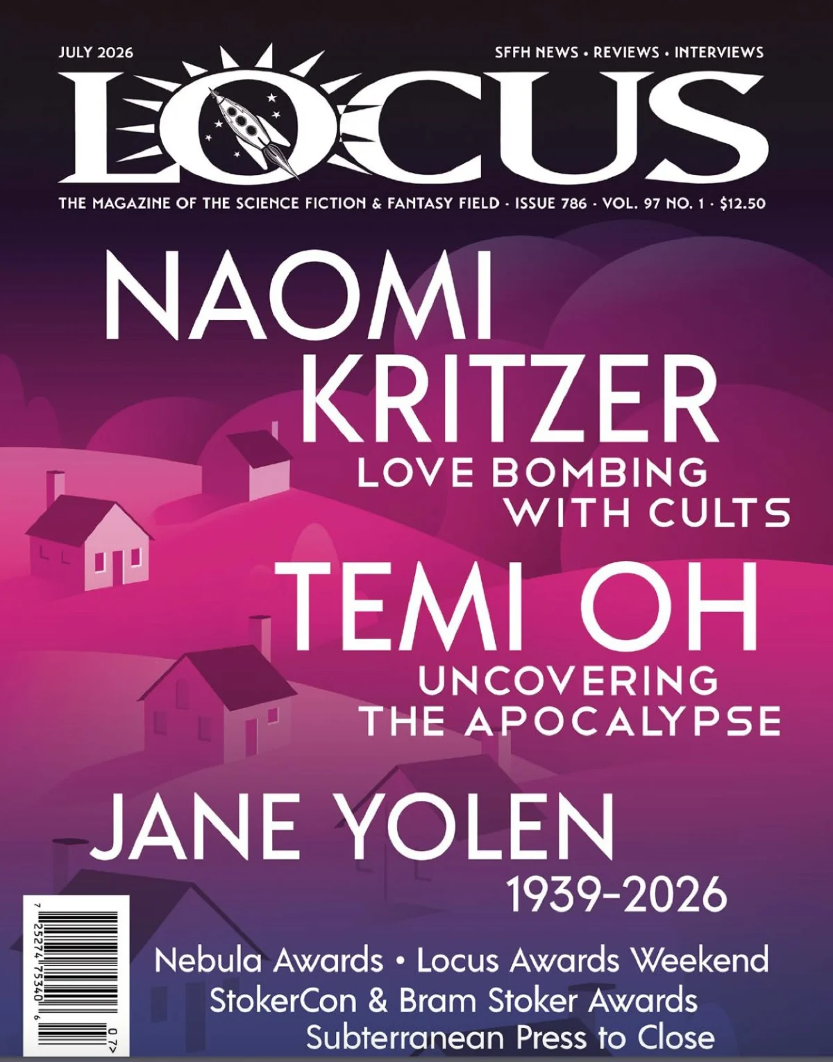 Locus Magazine Unveils July 2026 Issue: A Tribute to Jane Yolen, Deep Dives, and Industry Crossroads