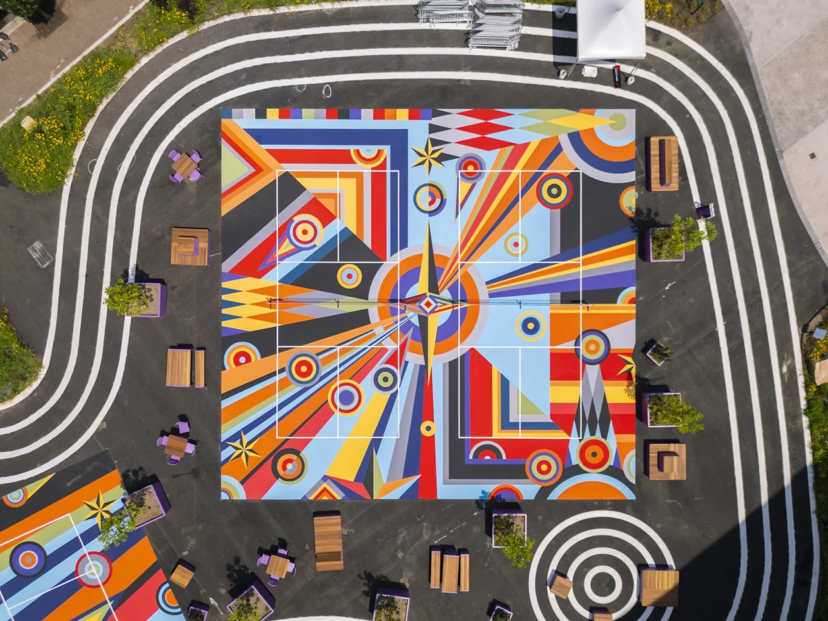 The Intersection of Athletics and Abstraction: Sharmistha Ray’s "Geometry of Play" Transforms Pittsburgh’s Urban Landscape